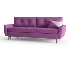 Диваны с ящиком для белья, Диван-кровать Норфолк, независимый пружинный блок, велюр