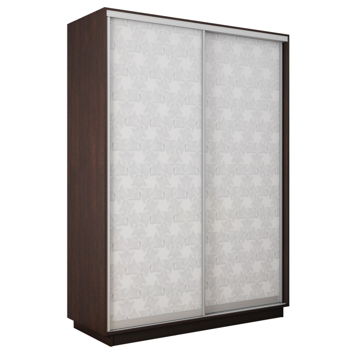 Шкафы-купе 2-х дверные, Шкаф-купе Экспресс 2-х дверный Фотопечать Калейдоскоп Стекла 140х45х220