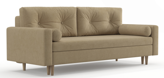 Диван-кровать Таврида, пружинный блок, велюр