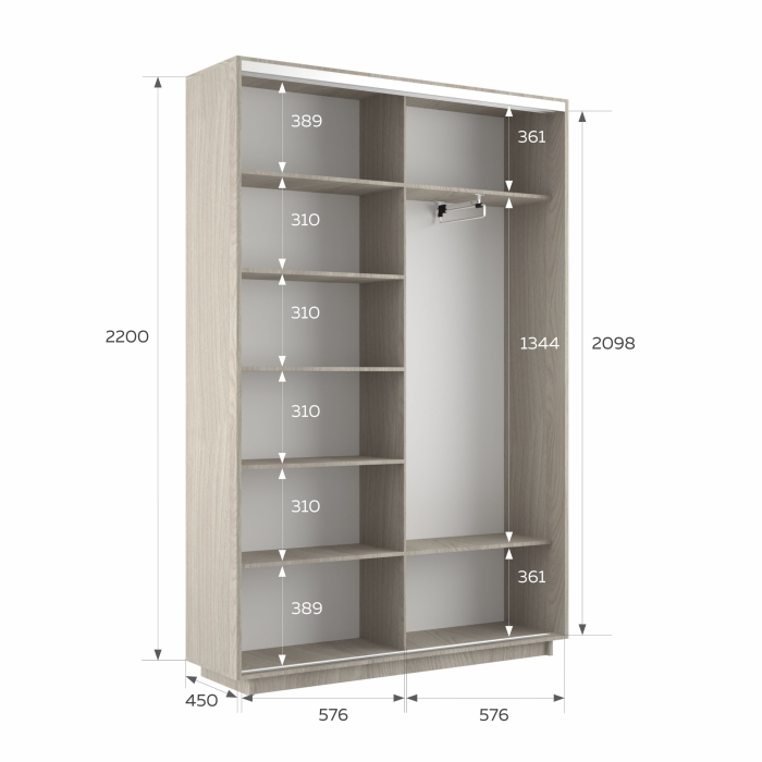 Шкафы-купе 2-х дверные, Шкаф-купе Экспресс 2-х дверный Фотопечать Шары Стекла 120х45х220