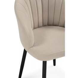 Стул на металлокаркасе Бэнбу некрутящийся marseille (чёрный)