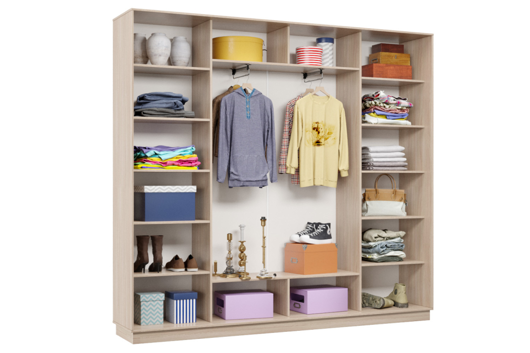 Шкафы-купе 3-х дверные, Шкаф-купе Премьер Лайт 57 (02;02;02) трехдверный