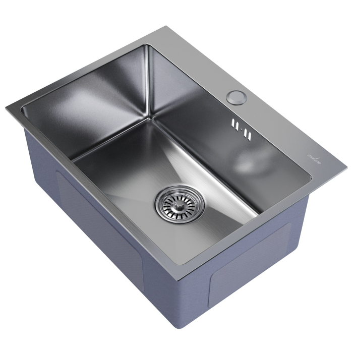 Кухонные мойки, Мойка настол.монтаж 53х43 (3,0) с сифоном