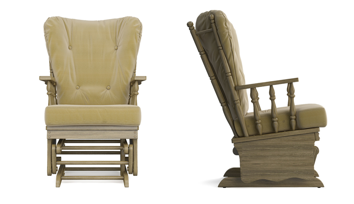 Кресла-качалки, Кресло-качалка Джильо Дуб светлый — бежевый