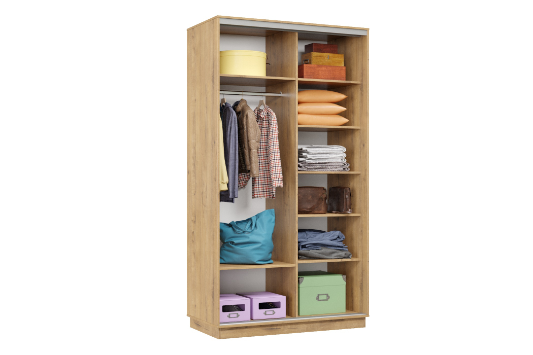 Шкафы-купе, Шкаф-купе Премьер Лайт 04 (08;08) двухдверный