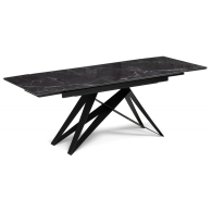 Обеденные столы, Стеклянный стол Блэкберн new 140(200)х80х75