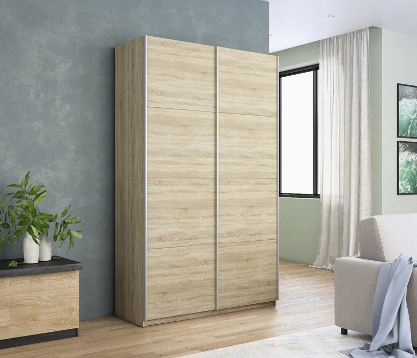 Шкафы-купе 2-х дверные, Шкаф Прайм дуо ДСП/ДСП 2300 x 1400 x 570