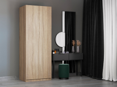 Шкафы распашные, Шкаф складной Е1 Локер ("Гармошка" с системой Push to Move/Левый)81х52.5х220 см