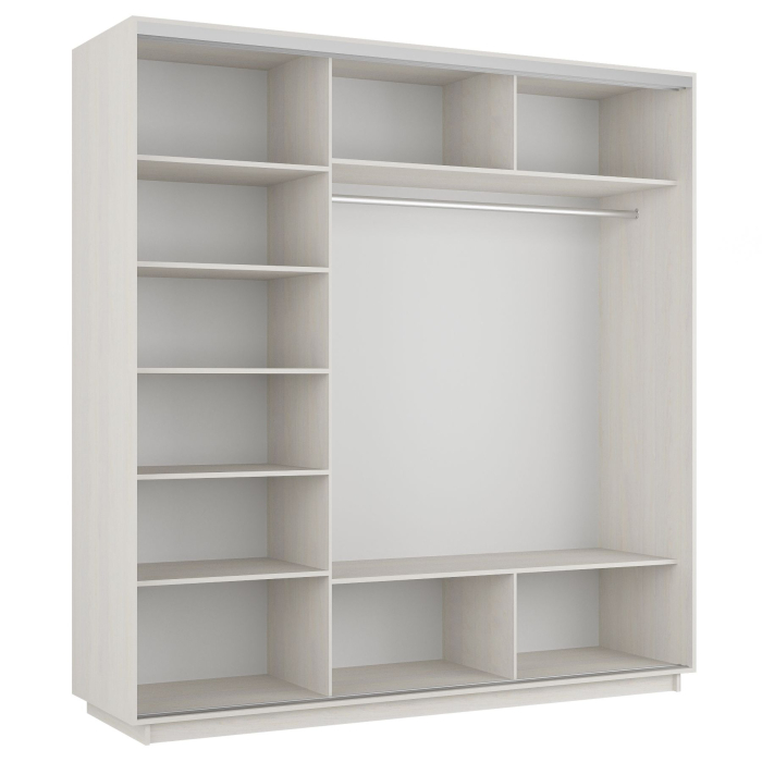 Шкафы-купе, Шкаф-купе Экспресс Медиум (1 зеркало) трио 2200 x 2100 x 600