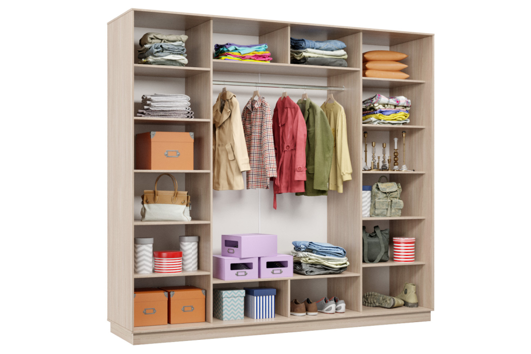 Шкафы-купе 3-х дверные, Шкаф-купе Премьер Лайт 58 (08;11;08) трехдверный