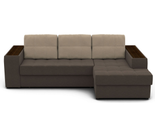 Угловой диван ЭДИНБУРГ с оттоманкой правый шенилл