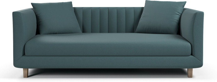 Диван прямой нераскладной Ларт, велюр