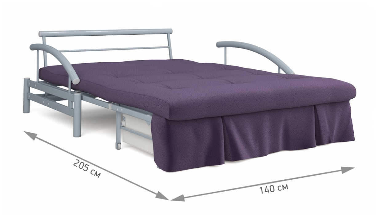 Большие диваны, Диван-кровать Роджер Комфорт фиолетовый