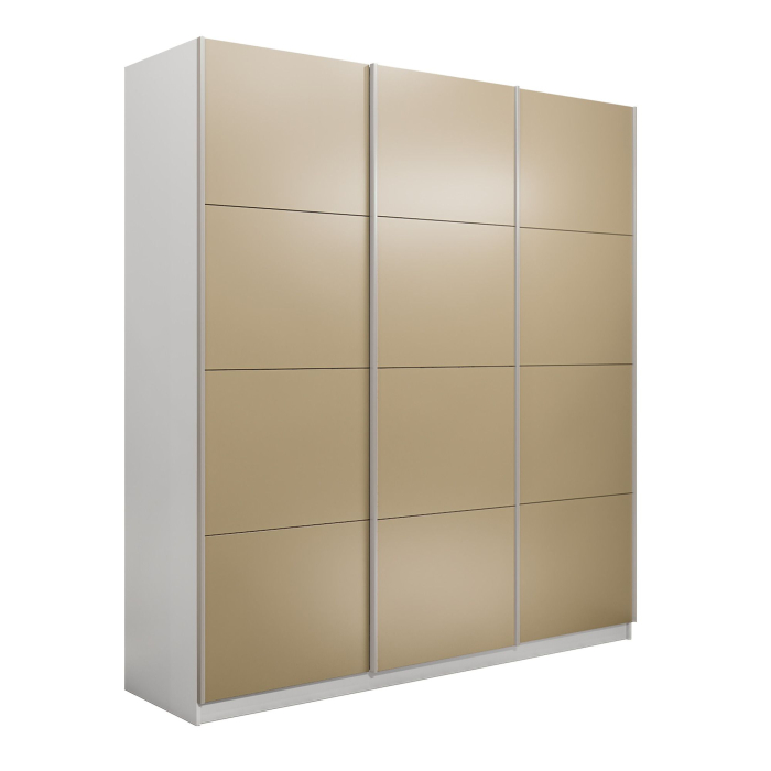 Шкафы-купе 3-х дверные, Шкаф-купе Прайм Широкий 3-х дверный Стекла фисташка/Доводчики 240х57х230