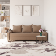 Диваны с ящиком для белья, Прямой диван Квадро-1 ППУ, велюр