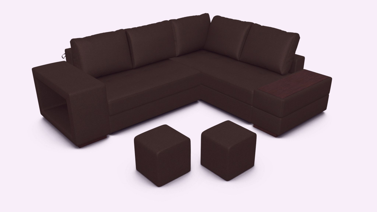 Диваны угловые в гостиную, Амстердам диван-кровать угловой рогожка