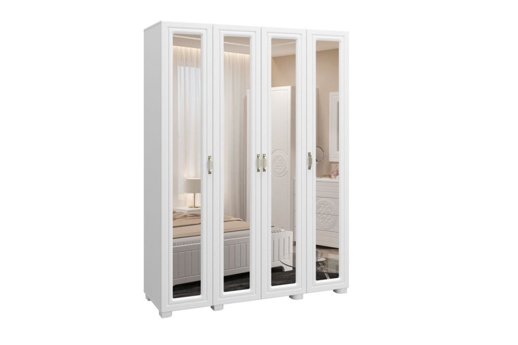 Шкафы распашные, Шкаф «Монблан» МБ-25К с зеркалом