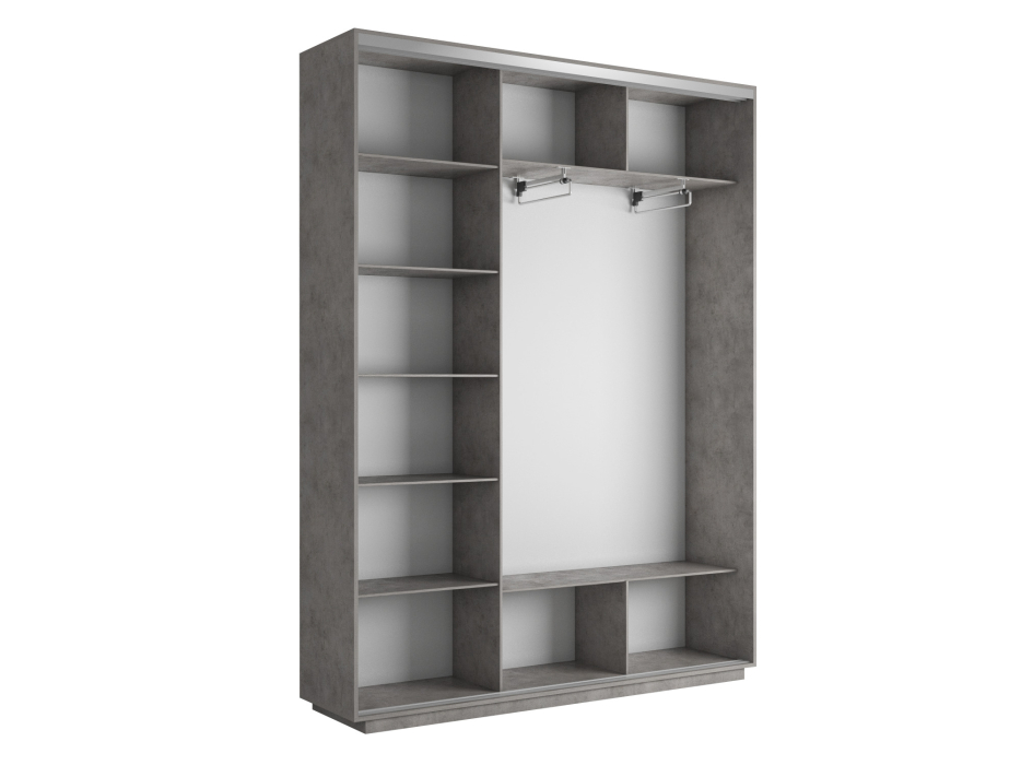 Шкафы-купе 3-х дверные, Шкаф-купе Экспресс 3-х дверный Фотопечать Калейдоскоп Стекла 210х45х220