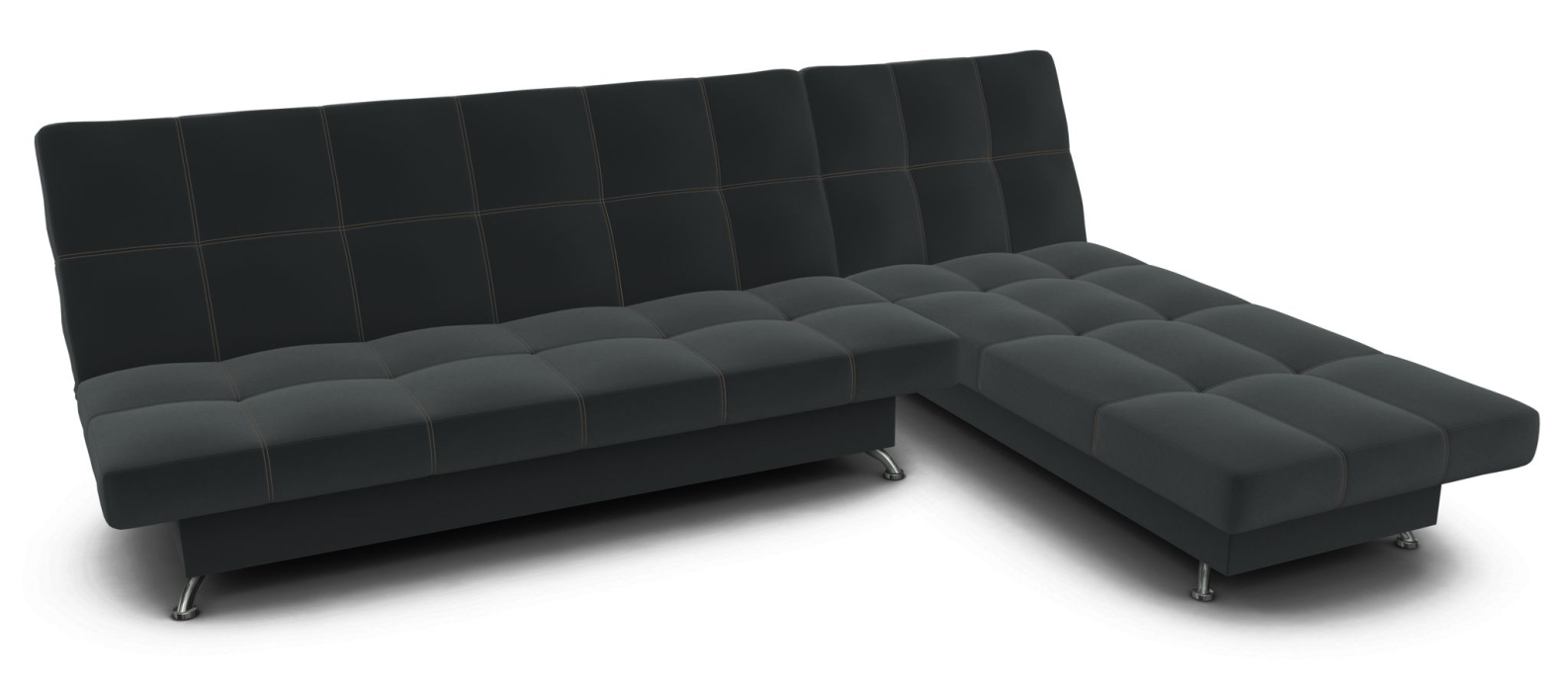 Диваны угловые в гостиную, Угловой диван-кровать Санторини велюр