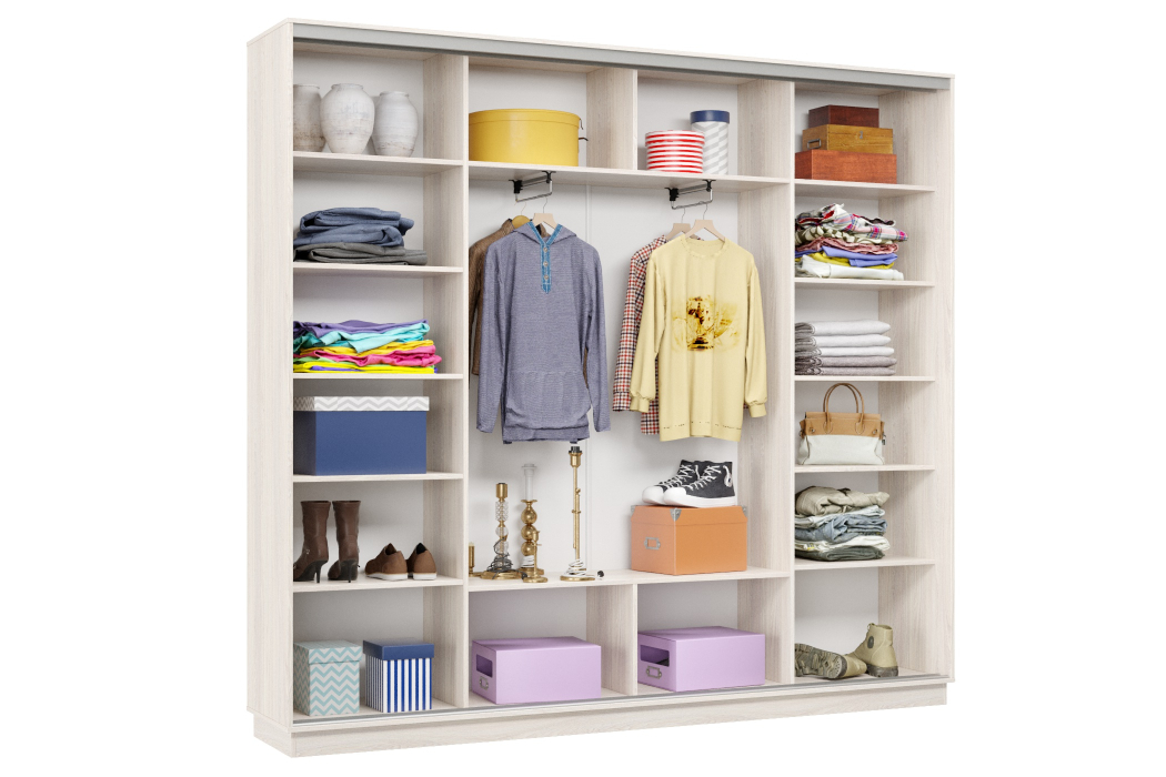 Шкафы-купе 3-х дверные, Шкаф-купе Премьер Лайт 57 (11;11;11) трехдверный