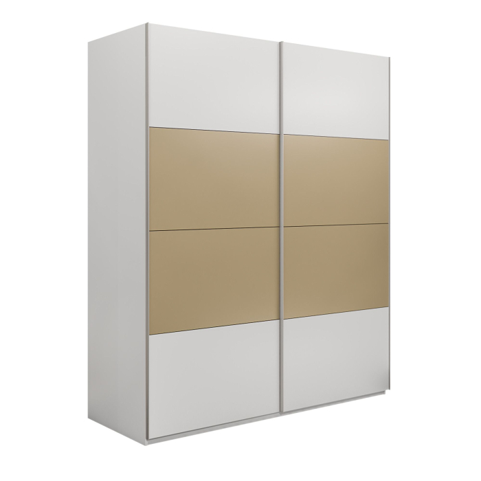 Шкафы-купе 2-х дверные, Шкаф-купе Эста 2-х дверный ДСП/Стекла фисташка/Доводчик 200х66х240