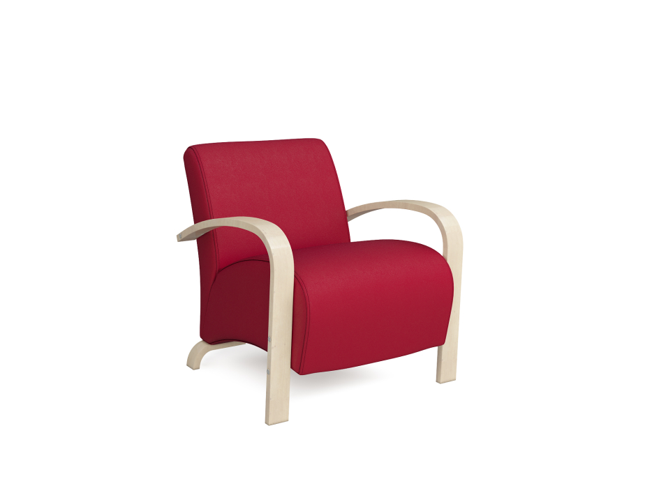 Кресло для отдыха, Кресло Риччи Натурал — красный