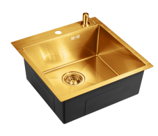 Кухонные мойки, Мойка универсального монтажа EMB-117A PVD Nano