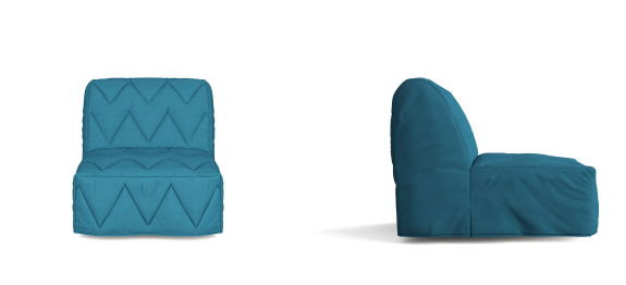 Кресло-кровать Вилли голубой