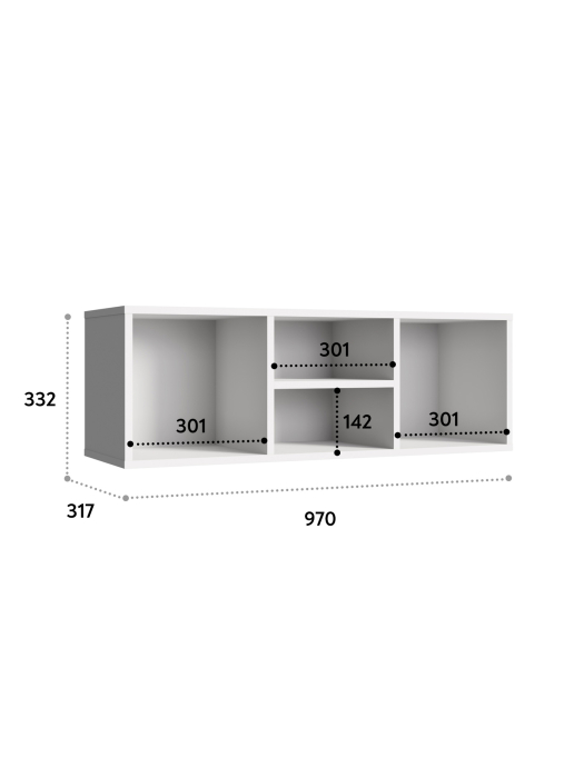 Настенные полки, Полка П-02