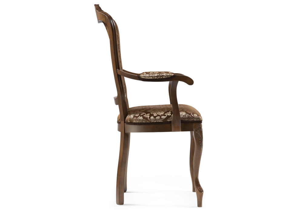 Стулья, Стул деревянный Руджеро патина золото  (с мягкими подлокотниками)