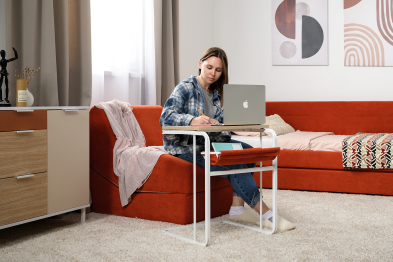 Стол журнальный Марвэл 12.122, плэйн, терра, белый