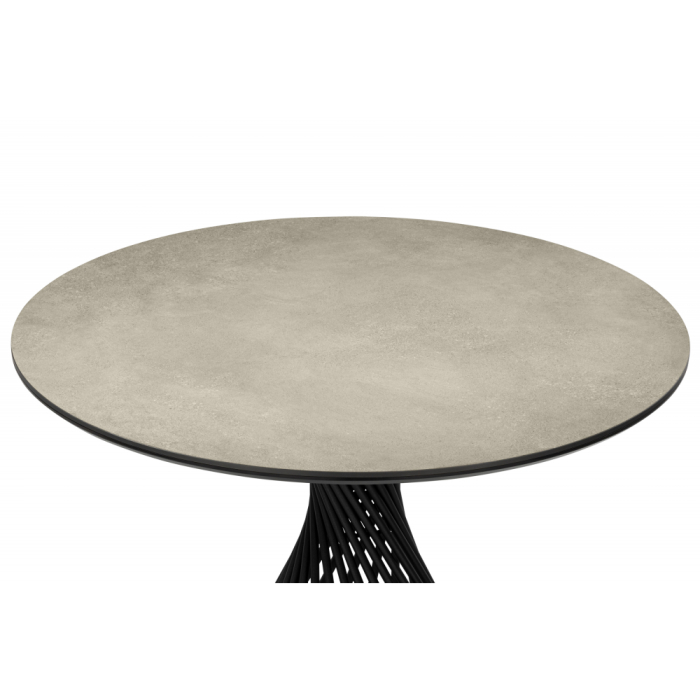 Обеденные столы, Керамический стол Вивиен 110 (чёрная нога)