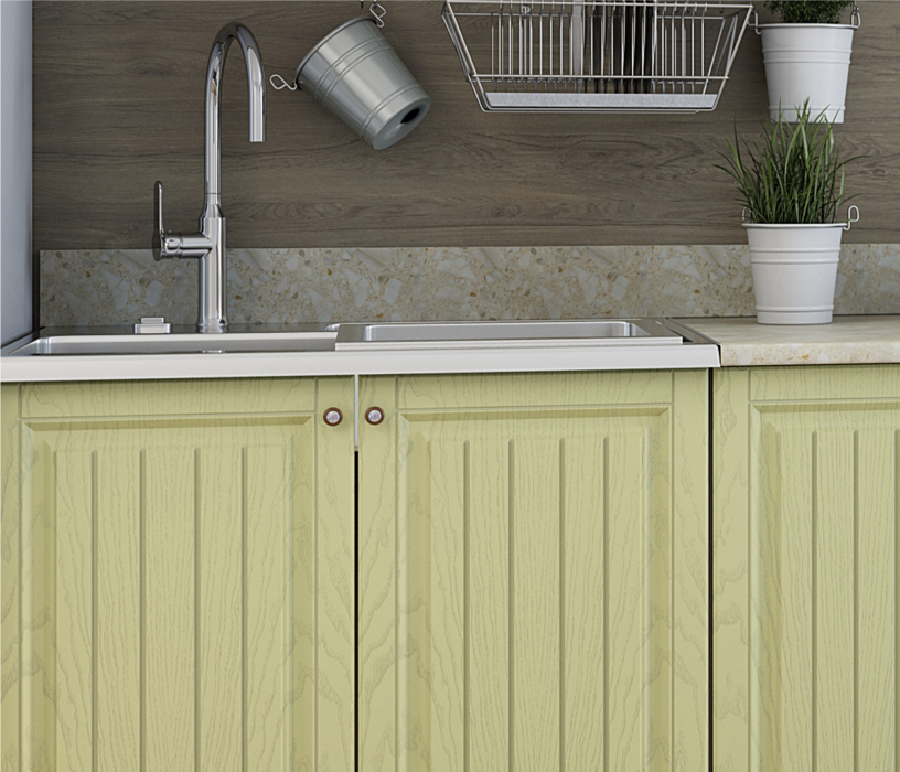 Кухонные гарнитуры, Кухня Хозяюшка Фисташка МДФ 2,0 м