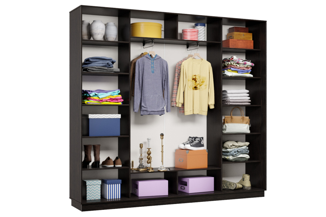 Шкафы-купе 3-х дверные, Шкаф-купе Премьер Лайт 57 (02;01;02) трехдверный