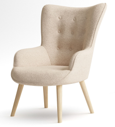 Кресло интерьерное Шелли, искусственный мех