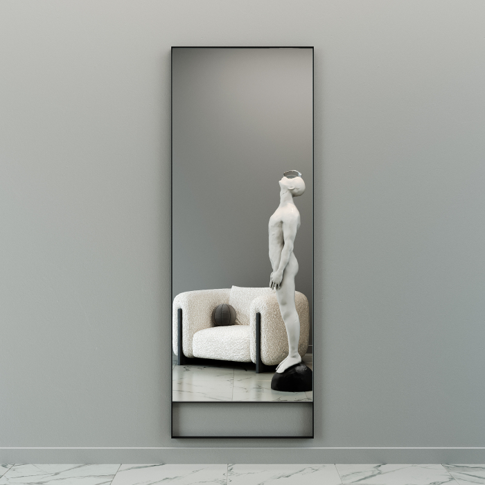 Зеркала в спальню, Напольно-настенное зеркало в раме GENGLASS HALFEO SLIM LEG XL