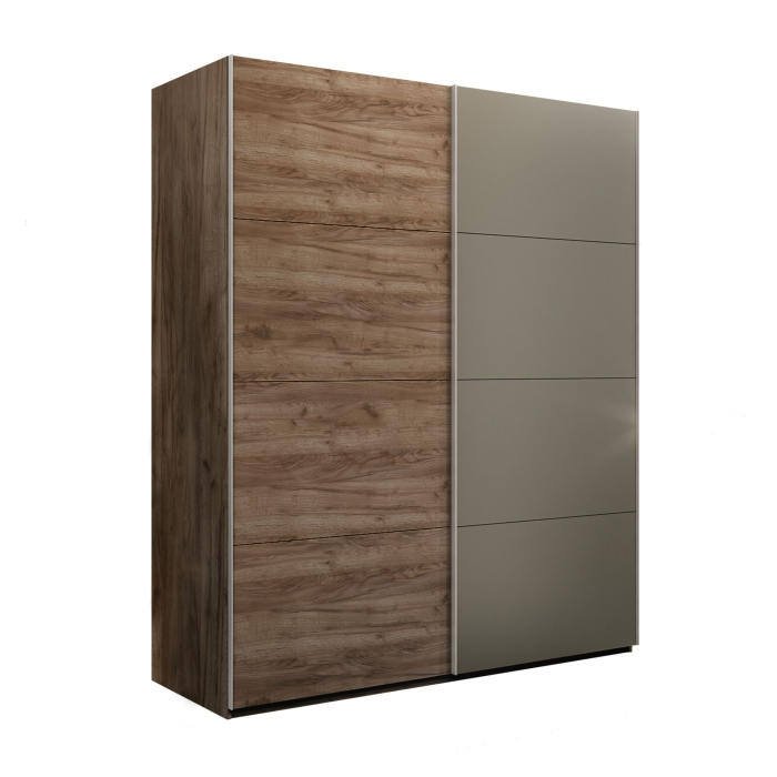 Шкафы-купе 2-х дверные, Шкаф-купе Эста 2-х дверный ДСП/Стекла хаки/Доводчик 160х66х240
