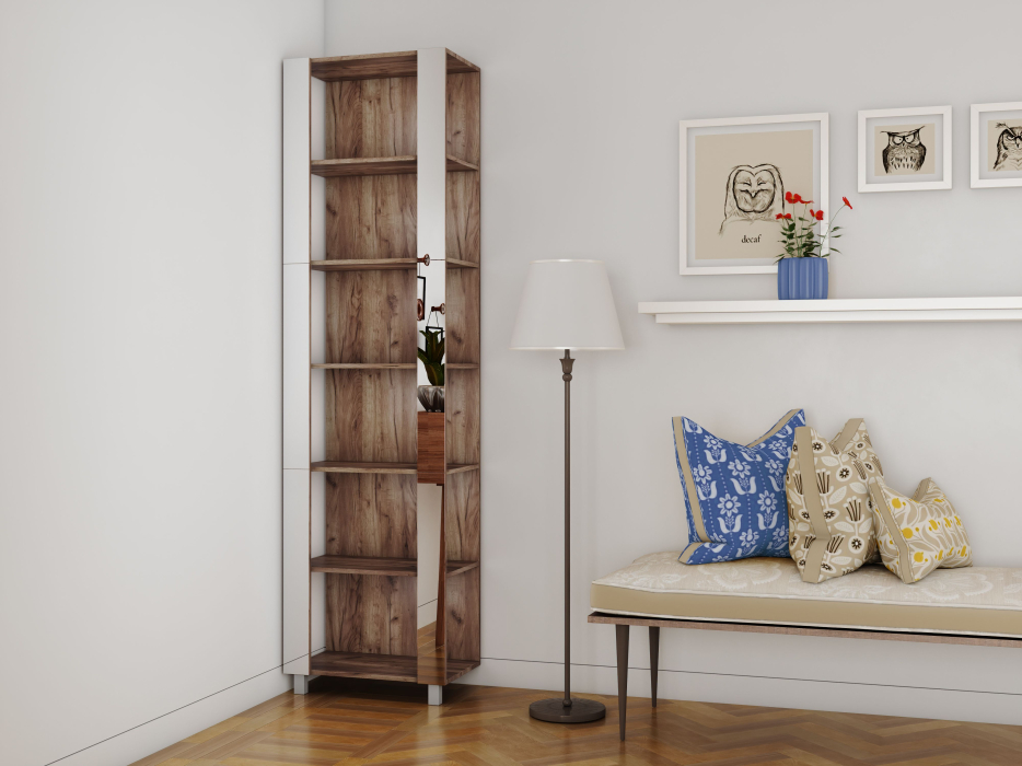 Открытые, Стеллаж модульный Универсальный 35х60х240 Зеркало