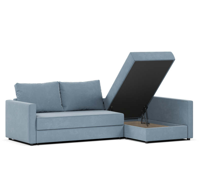 Диваны угловые, Диван угловой Фрисби дельфин, велюр