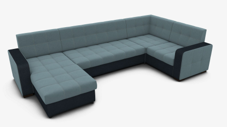 Диван-кровать П-образный Окленд левый велюр