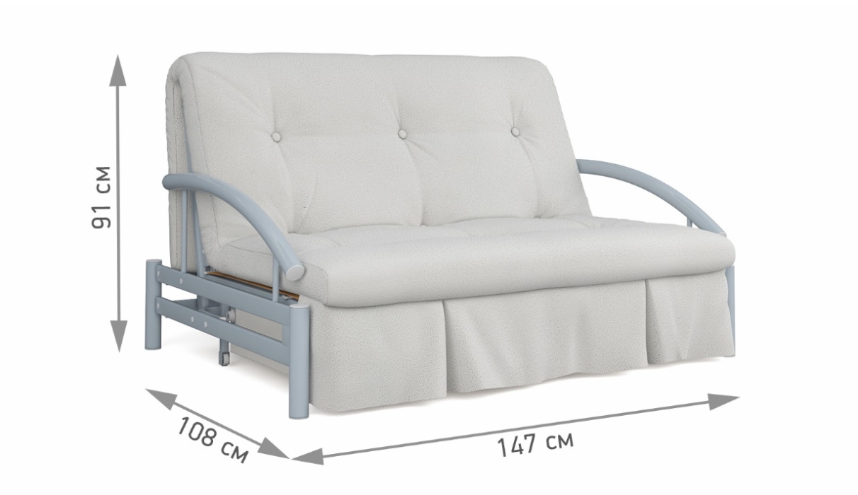 Большие диваны, Диван-кровать Роджер Комфорт молочный