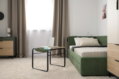 Стол журнальный Марвэл 12.122, плэйн, мосс, черный