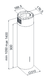 Кухонная вытяжка Konigin Pasio Glass 31