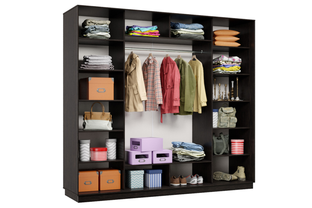 Шкафы-купе 3-х дверные, Шкаф-купе Премьер Лайт 58 (11;08;11) трехдверный