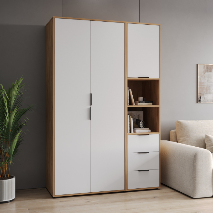 Шкафы двухстворчатые, Шкаф для одежды Оптима ОП-01