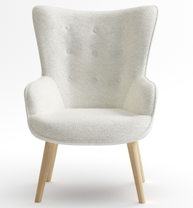 Кресло для отдыха, Кресло интерьерное Шелли, искусственный мех