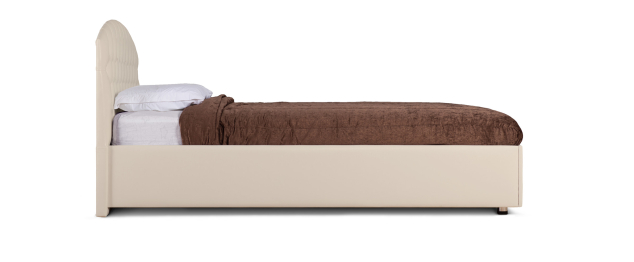 Кровать с мягким изголовьем Пальмира, база, экокожа, 160*200