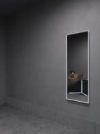 Зеркала в спальню, Зеркало в раме настенное прямоугольное HALFEO M Slim, 140*50 см