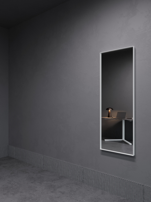 Зеркала в спальню, Зеркало в раме настенное прямоугольное HALFEO M Slim, 140*50 см