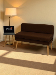 Диван кушетка с ящиком Эда, велюр